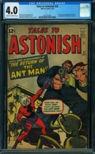 TALES TO ASTONISH 35 CGC 4.0 COW P ANT-MAN ORIGIN 1ST APP IN COSTUME 2ND APP WKS