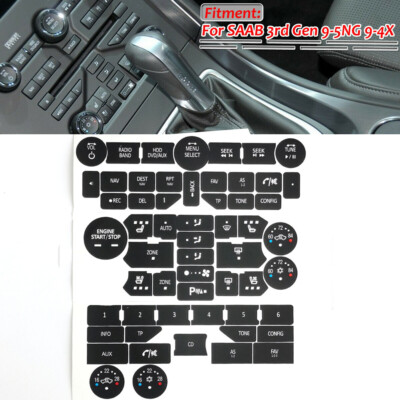 Omranding Versnellingspook Chrome Saab 9-5NG, 12849125