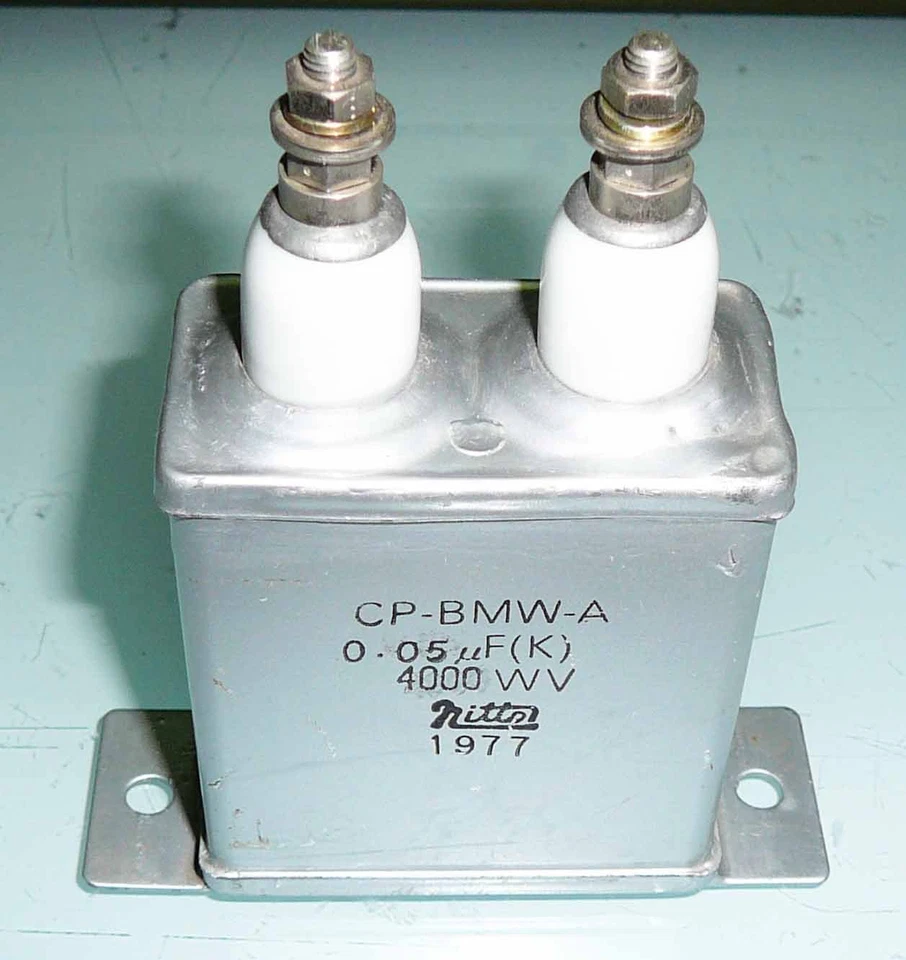 NITTO - High Voltage Paper In Oil (PIO) Capacitors - 50nF - 0.05uF - 4000WV - image 4 of 4