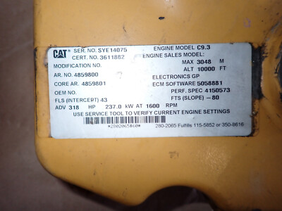 Caterpillar CAT C9.3 Diesel Engine Valve Cover 324-9326 Dozer D6T