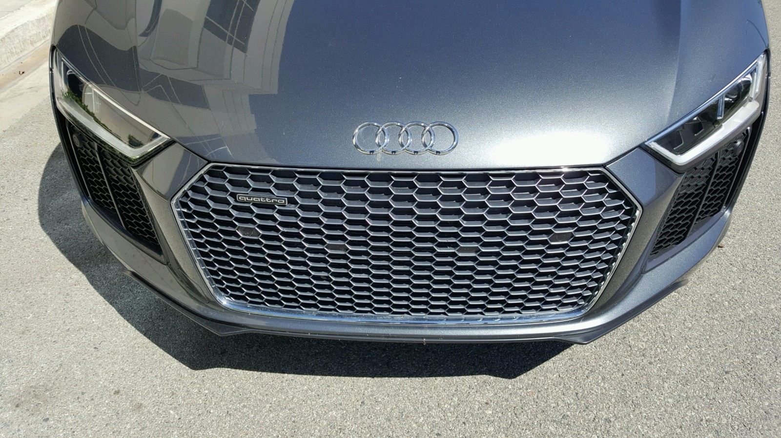 2016-17 AUDI R8  CARBON FIBER FRONT SPLITTER NEW BY GERMAN RUSH