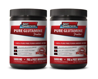 L-Glutamine Powder 1 - Pure Glutamine Powder 5000mg -  Boost Metabolism 2B