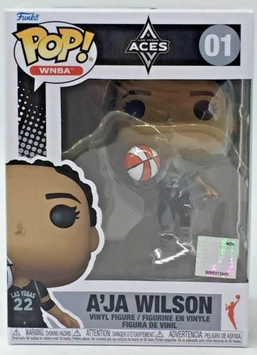 Funko Pop! WNBA Las Vegas Aces A'ja Wilson #1 With Pop Protector
