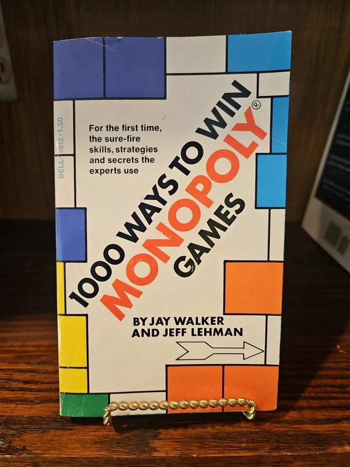 1000 Ways to Win Monopoly Games by Walker & Lehman~Dell Pocket PB 1975~1st Pr~G+ - Image 2 of 4
