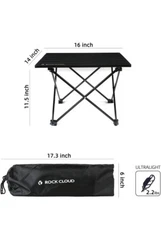 ROCK CLOUD Portable Camping Table Ultralight Aluminum Folding Table