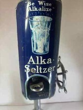Vintage ALKA SELTZER PHARMACY SODA FOUNTAIN GRINDER DISPENSER MACHINE