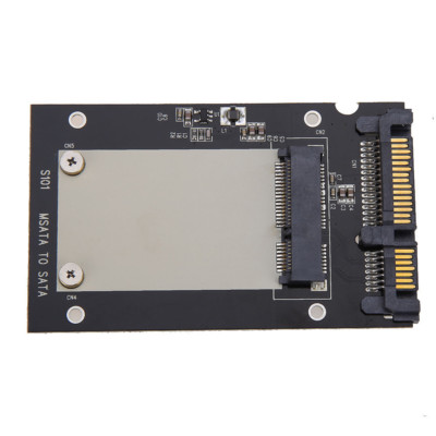 Black Pcie PCI-E mSATA SSD to 2.5'' SATA3 Convertor Adapter Card SSD Case