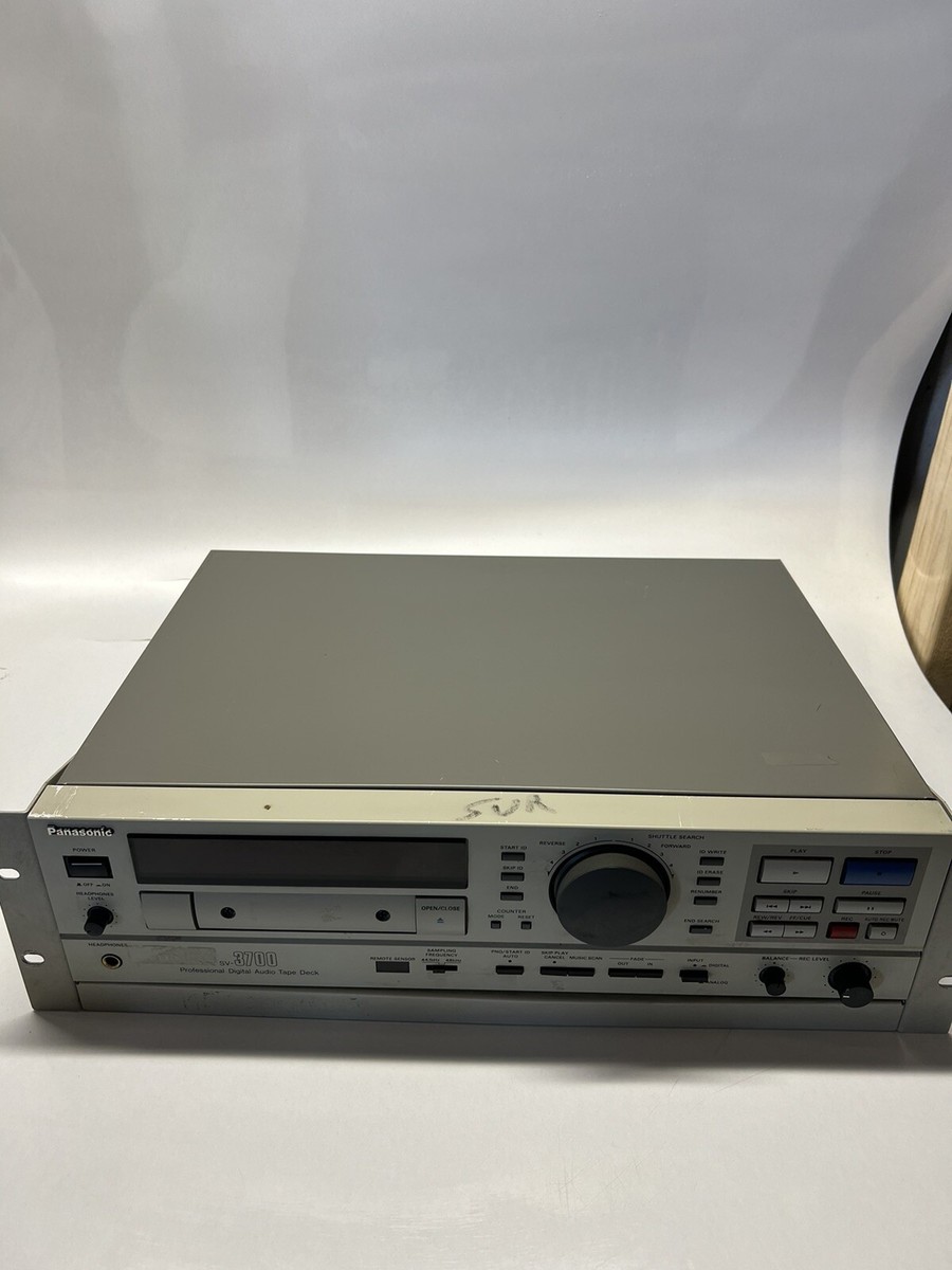 Panasonic SV 3700 DAT Recorder Digital Audio Tape Powers On | eBay