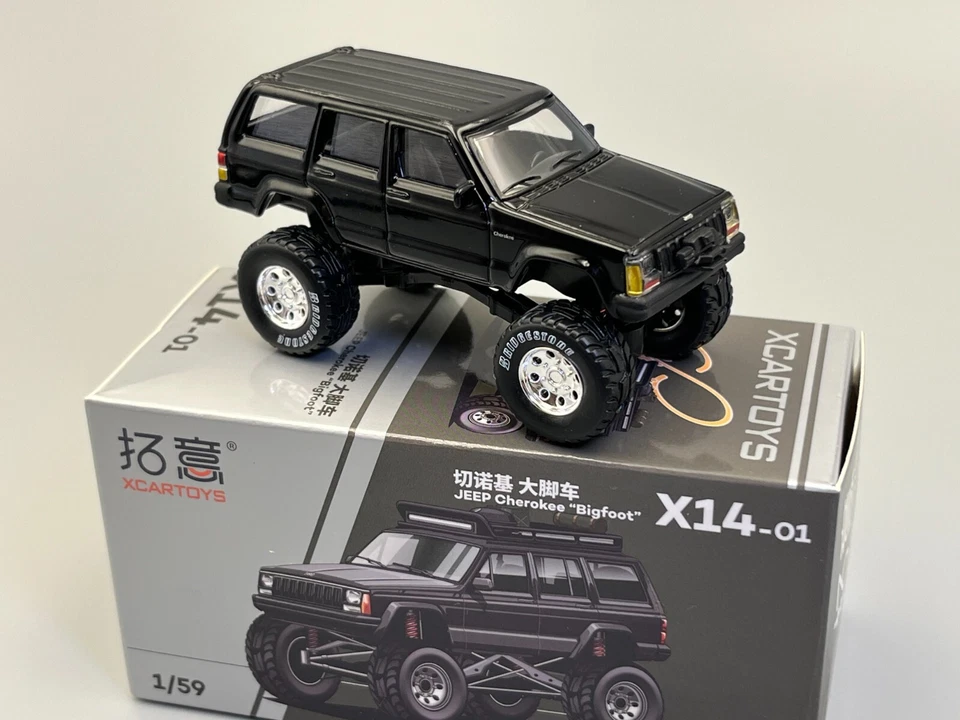 Jeep Cherokee XJ Bigfoot Rock Crawler PopRace 1/64 Scale with Accessories - Image 2 of 4