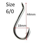 ** FREE SHIPPING ** Bulk 50x ~ 1000x, 6/0 Octopus Beak Suicide Fishing Hooks 