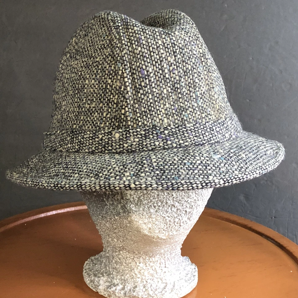 Gorra de lana gris XL de colección Botany 500 para hombre hecha en EE. UU. Fedora United Hatters años 80’s Foto 4 de 4