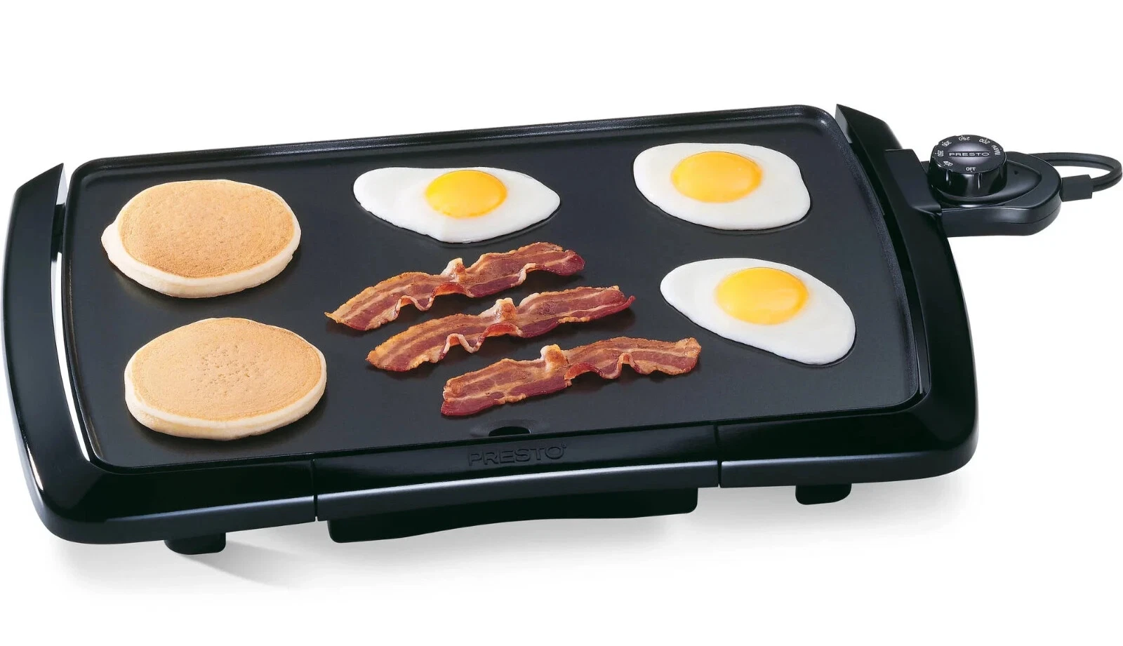 PRESTO 7030 Cool Touch Electric Griddle Ceramic 10.5x20 Nonstick Cooking Surface