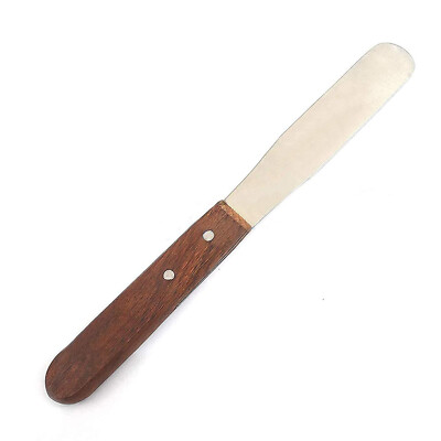 Alginate and Metal Mixing Plaster Material Spatula Knife Scraper Wooden Handle