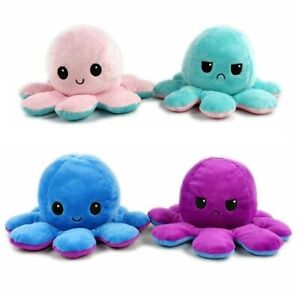 Peluche Polipo Reversibile Octopus Pupazzo Bambini regalo