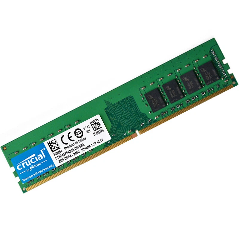 Crucial DDR4 8GB 2400Mhz PC4-19200 288pins Desktop Memory Dimm Ram 1X8GB - Image 3 of 4
