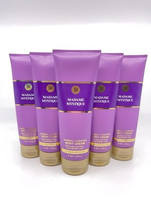bath and body works (5 Pc) MADAM MYSTIQUE Body Cream 8 Oz New!