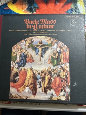 Bach Mass in B minor - Klemperer - EMI Angel Series 3 LP Box