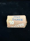 1964 Kennedy 50c Half Dollar, 90% Silver 20 Coin in roll