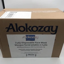 800 PCS Disposable Face Masks White–3-Ply Breathable adult Masks – 100/Box 8 box