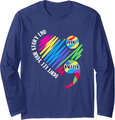 You Matter - Suicide Prevention Awareness Semicolon Long Sleeve T-Shirt