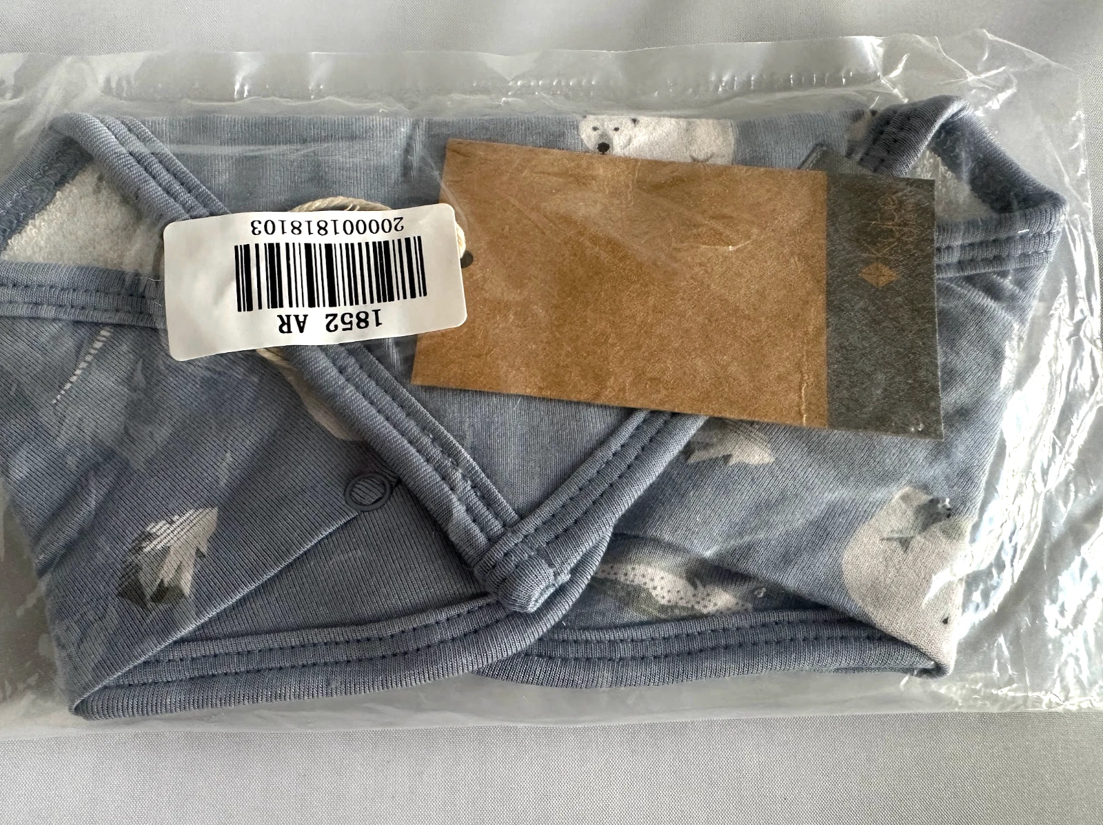 NEW NWT NIB Kyte Baby Bamboo Bib Arctic Polar Bears Blue OS Retired RARE HTF