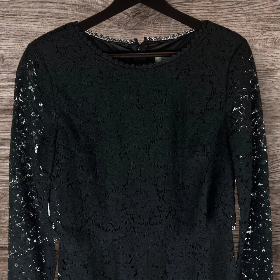 Vestido Somerset By Alice Temperley de encaje en capas negro Reino Unido 10 Foto 3 de 4