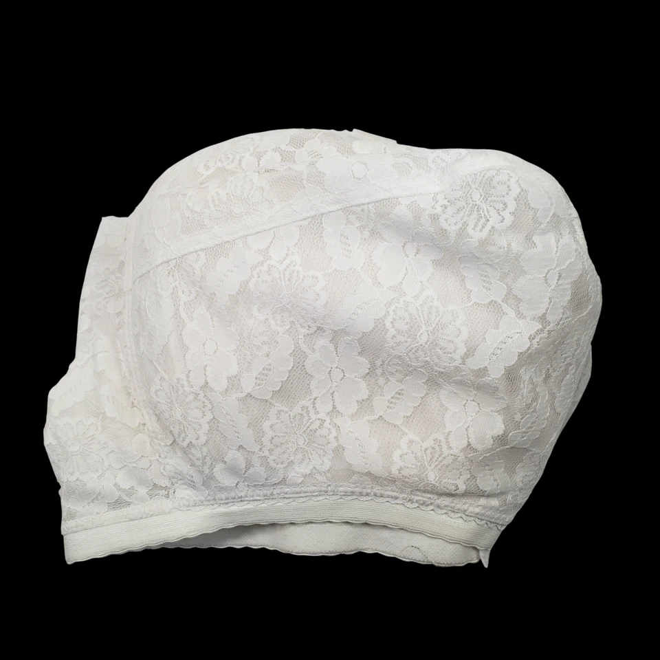 Lady Cameo Dallas Bra 46HH White Lace Soft Cup Style 707 NWOT VTG Made in USA - Image 3 of 4