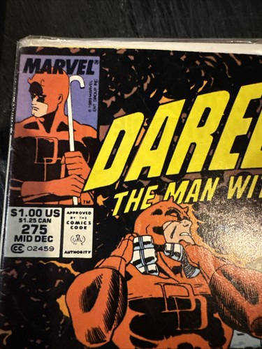 Daredevil #275 1989 The Man Without Fear - Picture 3 of 7