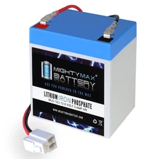 Mighty Max Replacement for 12v Razor 5ah Lithium RideOn Toy battery and wire