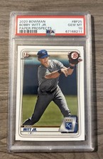 Bobby Witt Jr. 2020 Bowman Paper Prospects #BP-25 1st Bowman PSA 10 RC Royals