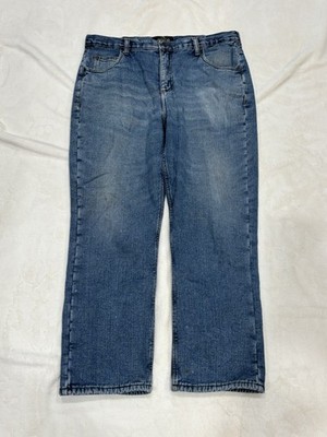 RedHead Jeans Mens 38x30 Blue Denim Straight Leg Workwear Bass Pro Hunting Deer