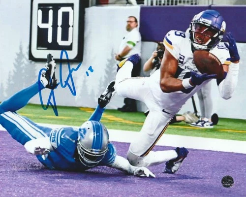 Justin Jefferson Signed Autographed Minnesota Vikings 8x10 Photo with COA/Holo