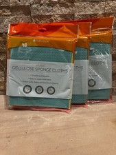 Full Circle Squeeze Cellulose Cleaning Sponge Cloths Three Packs of 3 NEW