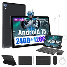 10.1  Android 15 Tablet with 24GB RAM  128GB Storage, Octa-Core, HD Display