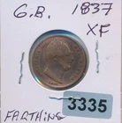 Photo of a 1837 William IV Farthing from an eBay sale