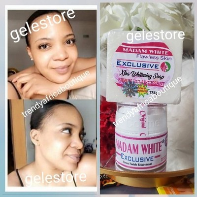 2pcs  Madam White Multi Action Flawless Face cream &  SOAP.   AUTHENTIC 