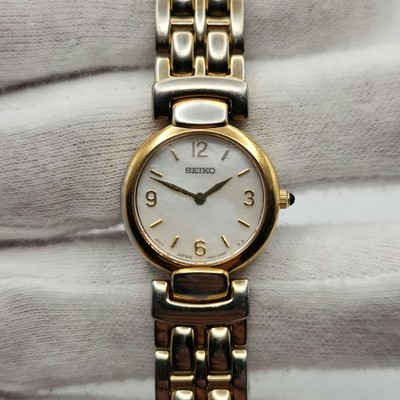 Seiko Ladies Gold Tone w/ Mother of Pearl Dial Quartz Watch  display picture 1