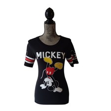 Mickey Mouse girls black short-sleeve graphic t-shirt size M