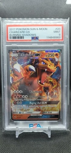 2017 Pokemon Burning Shadows Charizard GX Ultra Rare #20 Mint 9 114848983