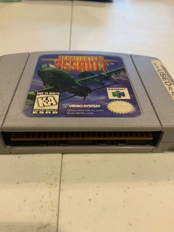 Nintendo 64 N64 Aero Fighters Assault Video Game Cartridge Only Free Shipping - Image 3 of 3