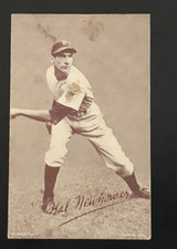 Hal Newhouser 1947-66 Exhibits Baseball Card Postcard