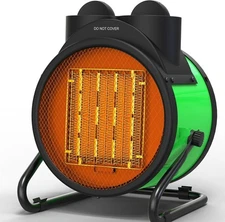 Outdoor Heaters for Patio, 1500W Portable Garage Heater with Overheat Protection