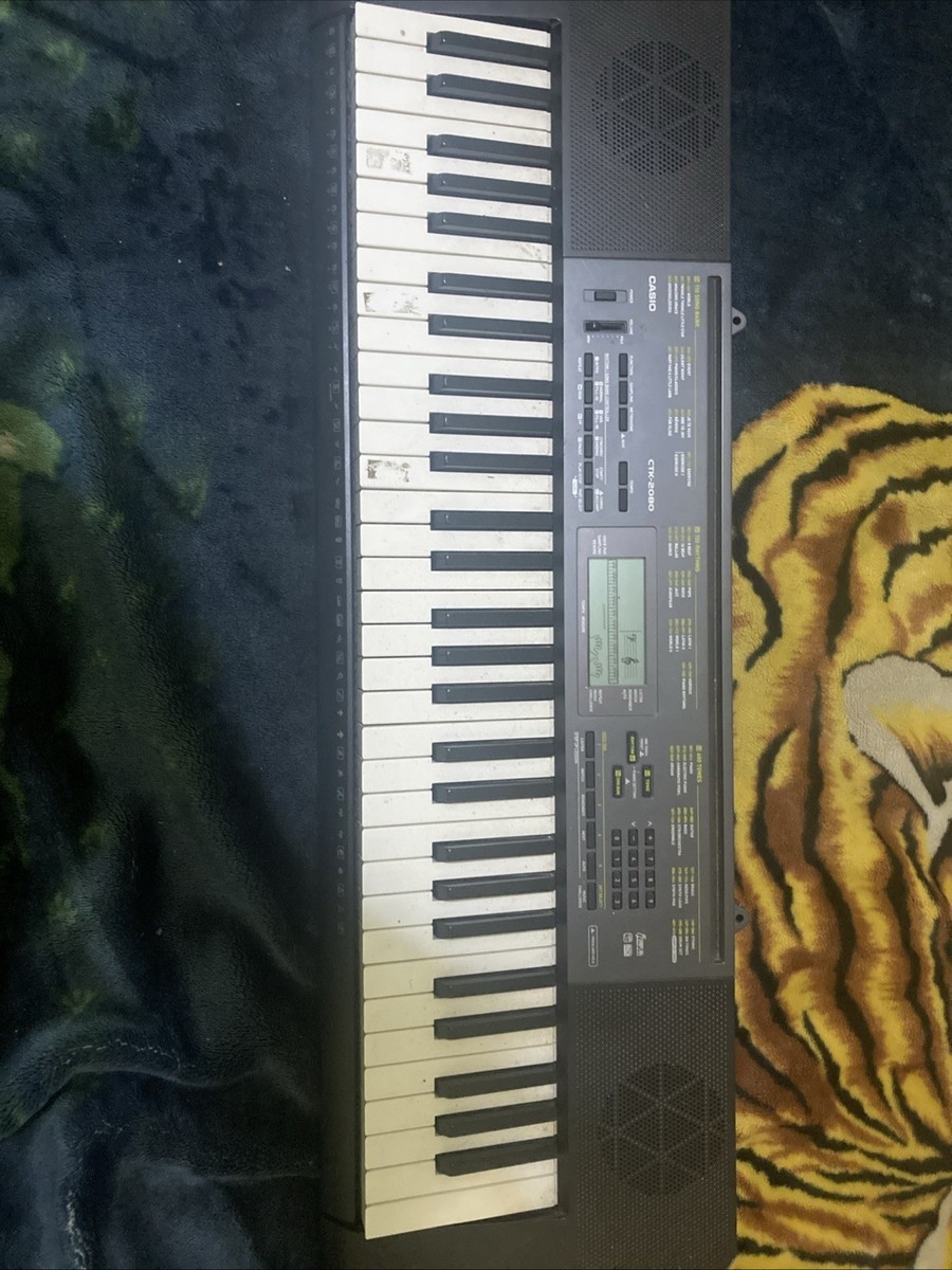 Casio CTK-2080 Portable Electronic Piano Keyboard 61-Key with