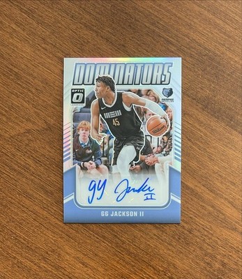 G.G. Jackson 2024-25 Panini Optic Dominators Silver Auto Gamecocks Grizzlies /99