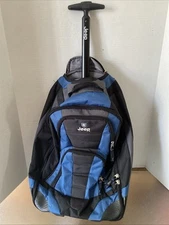 JEEP Rolling Backpack Travel Carry-on Luggage Bag W/ Telescopic Handle