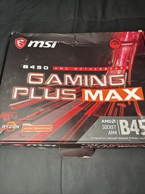 MSI B450 Gaming Plus Max  Motherboard - EUC in Box