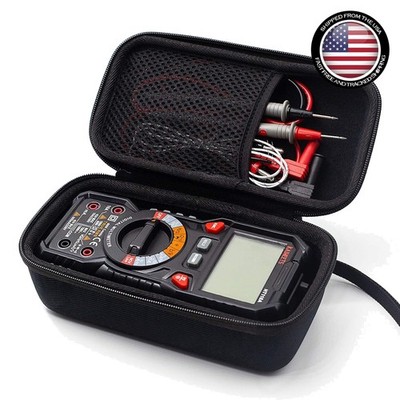 Compact Black Hard Case for Digital Multimeters   Anti-Shock, Lightweight Design