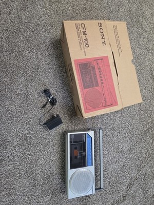 Sony Cfm-100 AM/FM Cassette Player  Recorder - Tested Working