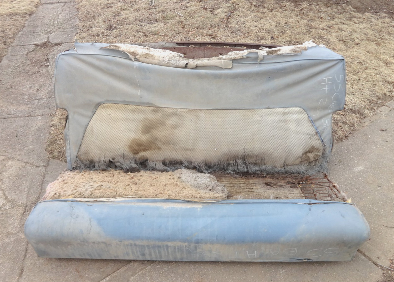 1953 Chevy BEL AIR 2dr Hardtop BACK SEAT CUSHIONS / SPRINGS Original GM SPT CPE