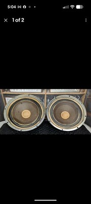 2 OEM woofers from KLH model Seventeen speakers